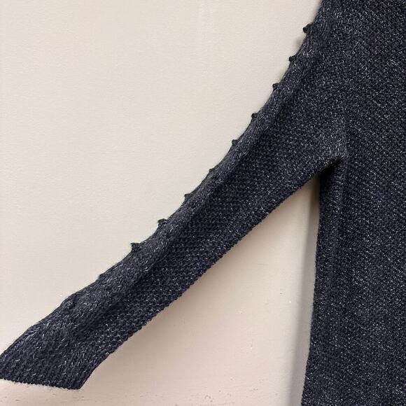 NWT Gap Size Large Gray Knee Length Knit Winter Heavy Layering Sweater Dress - Picture 5 of 11